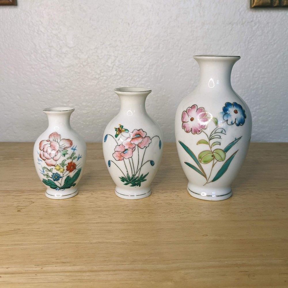 Vintage Tiny Vases Set of 3